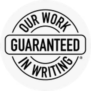Our work guaranteed in writing